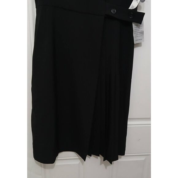 Maggy london womens size 12 tuxedo blazer sheath dress black classic timeless - Picture 5 of 9